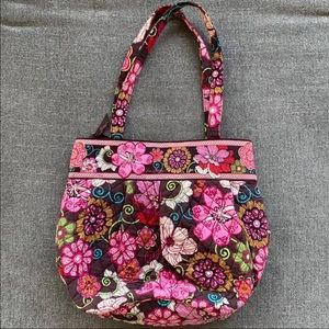 🌸 Vera Bradley Mod Floral Pink Purse 👜 2007 Retired Classic!